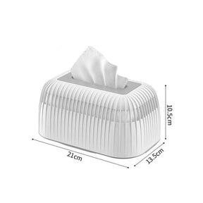 Stripped Tissue Serviette Box Plastic Size: 21x13.5x10.5cm Accessories Facial Tissue Holders