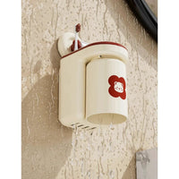 Strong Adhesive Wall Mounted Toothbrush Cup Rack for Modern Bath Spaces Toothbrush holder Toothbrush Holders