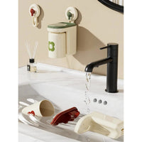 Strong Adhesive Wall Mounted Toothbrush Cup Rack for Modern Bath Spaces Toothbrush holder Toothbrush Holders