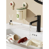 Strong Adhesive Wall Mounted Toothbrush Cup Rack for Modern Bath Spaces