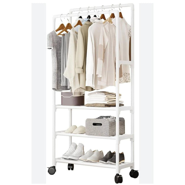 Sturdy metal Rolling Garment Rack