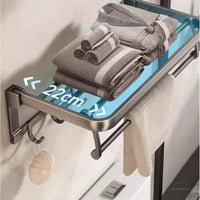 Stylish Towel Rack Modern 60cm Bathroom Organizer Bathroom Storage Towel Racks
