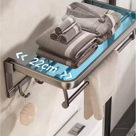 Stylish Towel Rack Modern 60cm Bathroom Organizer