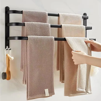 Stylish Towel Rack | Modern 60cm Bathroom Organizer Bathroom Storage Towel Racks