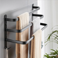 Stylish Towel Rack | Modern 60cm Bathroom Organizer Bathroom Storage Towel Racks
