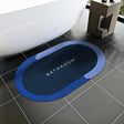 Super Absorbent Anti-Slip Bathroom Mat | 57x38cm | Semi-Circle, Oval & Rectangular Shapes | Multifunctional | Floor Mat, Bath Mat, Door Mat, Bathroom Rug, Cushion Mat