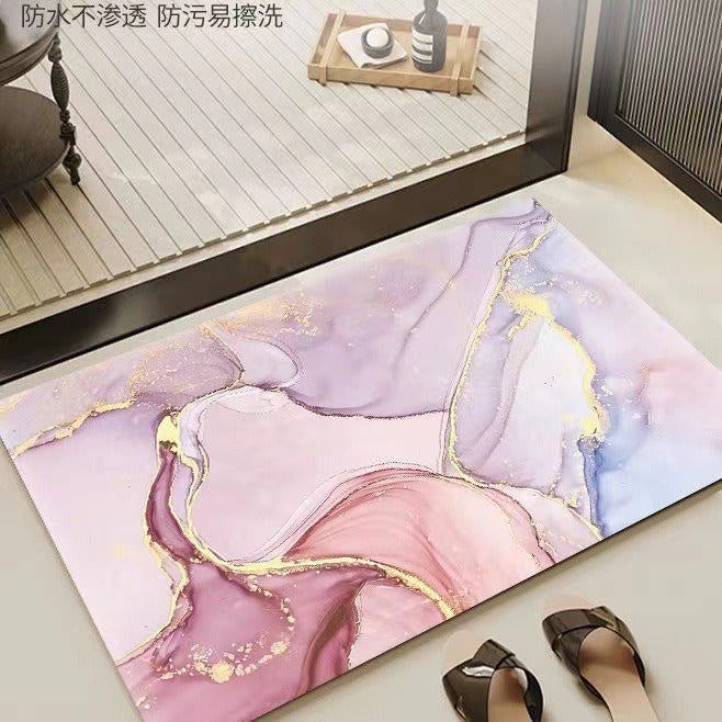 Super Absorbent Bath Mat Non-Slip Quick Drying Bathroom Rug 80x50cm