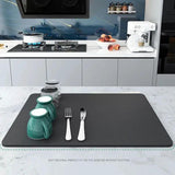 Diatom Mud Rubber Dish Drying Mat 40x50cm Non-Slip Fast Drying Kitchen Mat Dish Rack Dish Racks