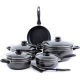 TC Cookware Set with Pots 20cm to 30cm and 26cm Frying Pan