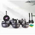 TC Cookware Set with Pots 20cm to 30cm and 26cm Frying Pan Cookware Cookware Sets