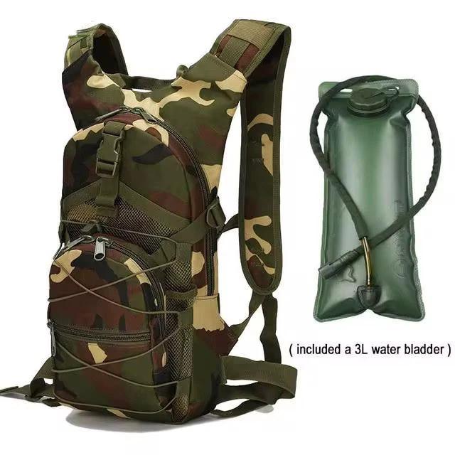 Tactical Hydration Camel Backpack with 3 Litre Water Bag Travelling essential Hydration Packs