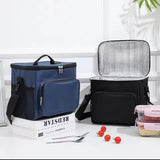 Thermal Insulated Lunch Bag with Waterproof Oxford Fabric