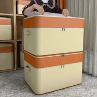Thick Double Layer Fabric Closet Organizer – Adjustable Multi-Grid Wardrobe Storage Box Closet Organizer Closet Organizers