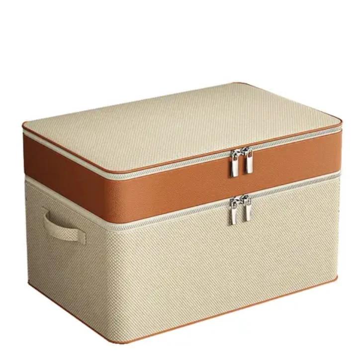 Thick Double Layer Fabric Closet Organizer – Adjustable Multi-Grid Wardrobe Storage Box Closet Organizer Closet Organizers