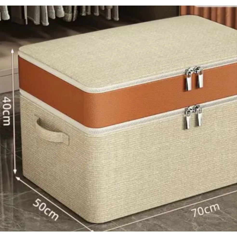 Thick Double Layer Fabric Closet Organizer – Adjustable Multi-Grid Wardrobe Storage Box Closet Organizer Closet Organizers