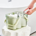 Transparent Bathroom Drain Basket with Handle Vegetable drainer Dish Racks & Drain Boards