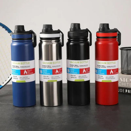 Travel Car Water Cup Portable Stainless Steel Thermos Flask 1000ml