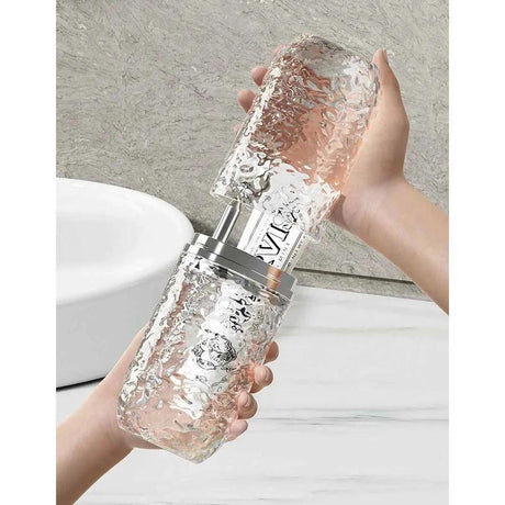 Travel Crystal Toothbrush & Toothpaste Holder Cup Portable & Hygienic Storage Solution Travelling essential Toothbrush Holders