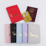 Trendy PU Leather Passport Cover Holder Travel Organizer Passport Holders Travel Wallets