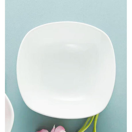 36pcs | 6 Quadra Square Multipurpose Bowls (145mm)| White Plain, Versatile Serving Bowls for Dining- Furaha Finds Kenya