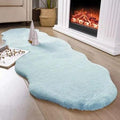 Ultra Soft Rabbit Fur Carpet 60x180cm Irregular Shape Decor Rugs