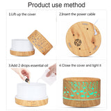 Ultrasonic Aroma Diffuser Humidifier with Remote 500ml Capacity, Adjustable Mist.