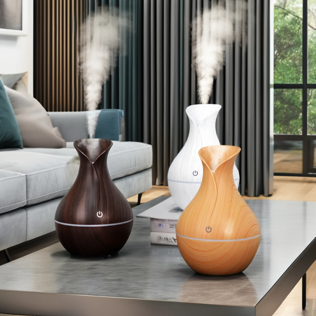 Ultrasonic Cool Mist Aroma Humidifier – 130ml Moon & Star Design with USB Diffuser for Home or Car