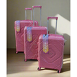 Unbreakable Rubber PP 3-in-1 Suitcase Set – Lightweight, Stylish & Secure