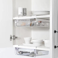 Under Shelf Organizer Space Saving Storage Rack for Kitchen, Office, and Home Shelving Units Household Storage Caddies