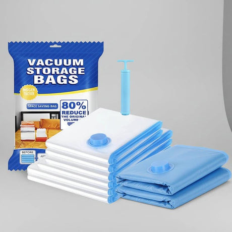 Vacuum Bag Home Organizer – 7-Pack Set with Free Pump Household Storage Bags