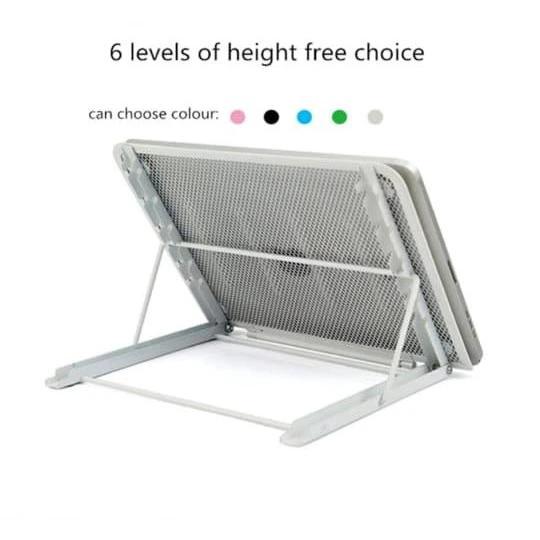 Ventilated Adjustable Laptop and Tablet Holder Foldable Portable Stand Laptop stand Computer Risers & Stands
