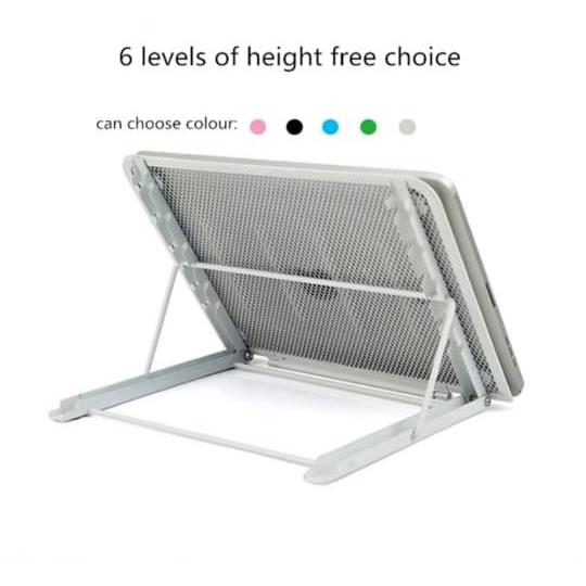 Ventilated Adjustable Laptop and Tablet Holder Foldable Portable Stand