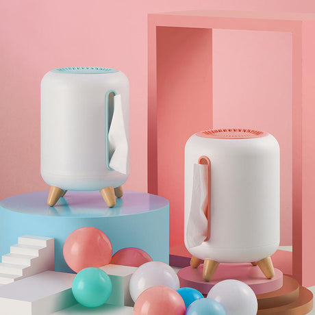 Vertical Ventilation Serviette or Tissue Holder Available in White+Blue & White+Pink Stylish Tissue Dispenser