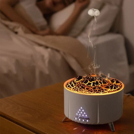 Volcano Humidifier with Bluetooth Connectivity, White Noise & Remote Control