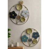 Wall Hanging Gold-Plated Metallic Flower Decoration
