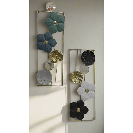 Wall Hanging Gold-Plated Metallic Flower Decoration