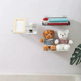 Wall Mount Router and Remote Control Shelf Bracket for TV Set-Top Box and Socket Organization Wireless Routers