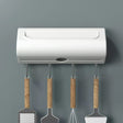 Wall Mounted Kitchen Tissue & Cling Foil Dispenser | Available in White & Dark Green | Size: 27.7cm x 11.0cm x 15.5cm