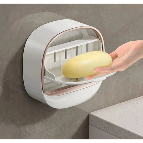 Wall Mounted Soap Holder | 12x12x5cm, Space Saving Design Bathroom Accessories Soap Dishes & Holders