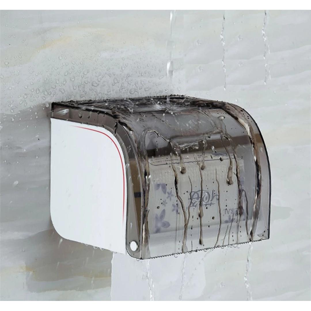 Wall Mounted Transparent Tissue Box Holder Elegant, Handcrafted Design for Bathrooms, Offices & Living Spaces