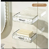 Wall-mounted Soap Dish No Drilling Bathroom Decor Soap Holder & Storage Rack
