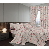 Warm Woolen Duvet Set with Matching Curtains | Includes Fitted & Flat Sheets, Pillowcases & Curtains | Size 6x7