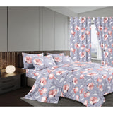 Warm Woolen Duvet Set with Matching Curtains | Includes Fitted & Flat Sheets, Pillowcases & Curtains | Size 6x7