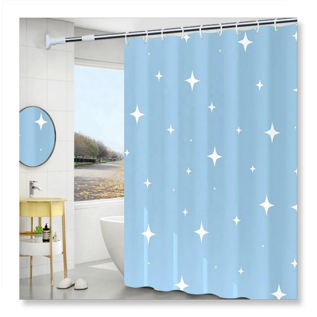 Waterproof EVA Shower Curtain 180 x 200 cm