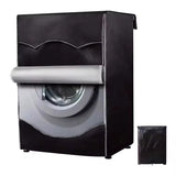 Waterproof Front Load Washing Machine Cover with Zipper – 60x65x85cm – Black