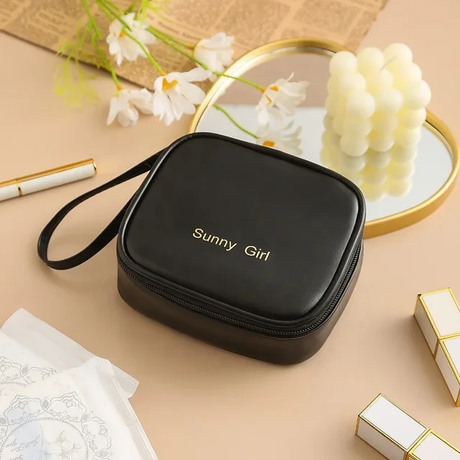 Waterproof Mini Pads Pouch | Multipurpose Zipper Bag Cosmetic Bags & Cases Cosmetic & Toiletry Bags