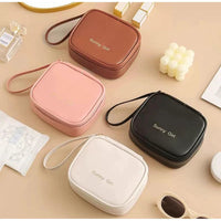 Waterproof Mini Pads Pouch | Multipurpose Zipper Bag Cosmetic Bags & Cases Cosmetic & Toiletry Bags