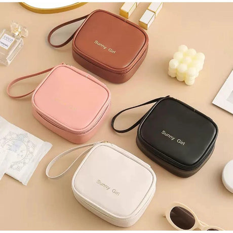 Waterproof Mini Pads Pouch | Multipurpose Zipper Bag Cosmetic Bags & Cases Cosmetic & Toiletry Bags