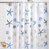 Waterproof Shower Curtain with Hooks – 180x200cm PEVA Bathroom Curtain