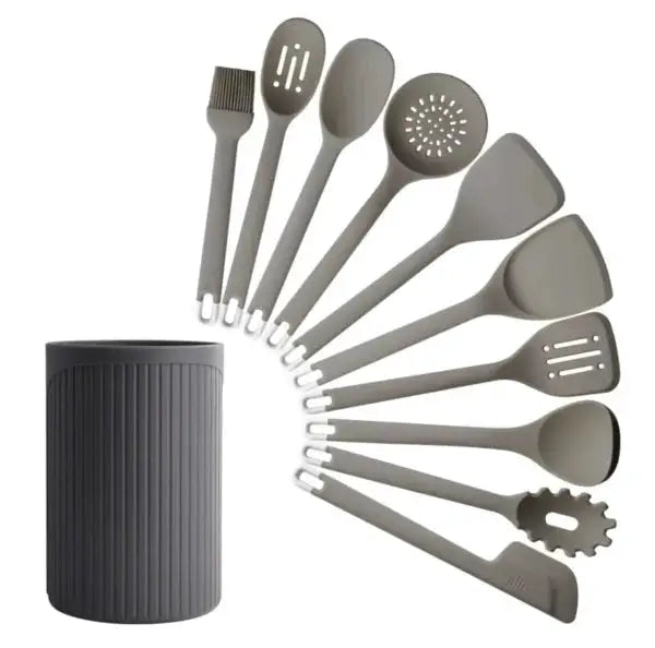 Pro Cooks Silicone Utensils 11pc Set Nonstick Heat Resistant Kitchen Utensil Sets
